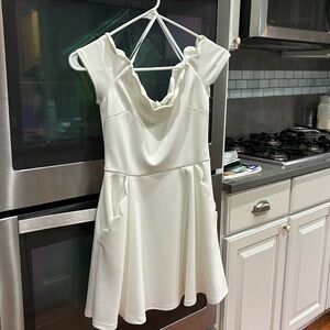 White dress, worn once! Perfect condition!